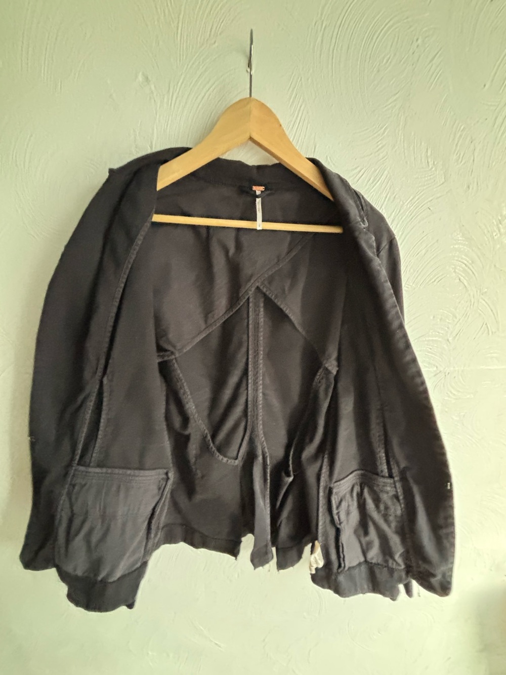 Free People Military-Style Buttoned Blazer, size LARGE, vintage Y2K - Picture 13 of 14